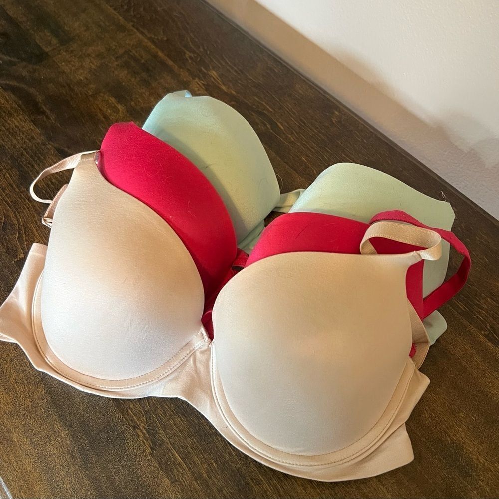 Aerie Bra Bundle Tan, Pink, and Mint